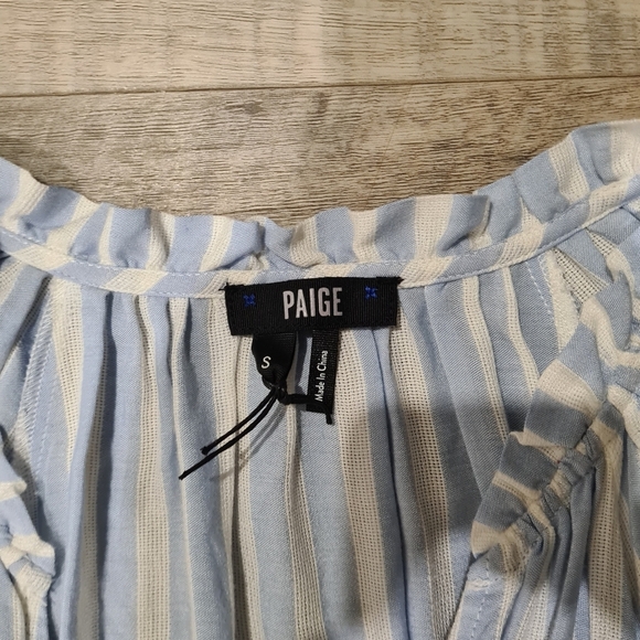 Paige Harmony Striped Romper SZ SM - Picture 3 of 4